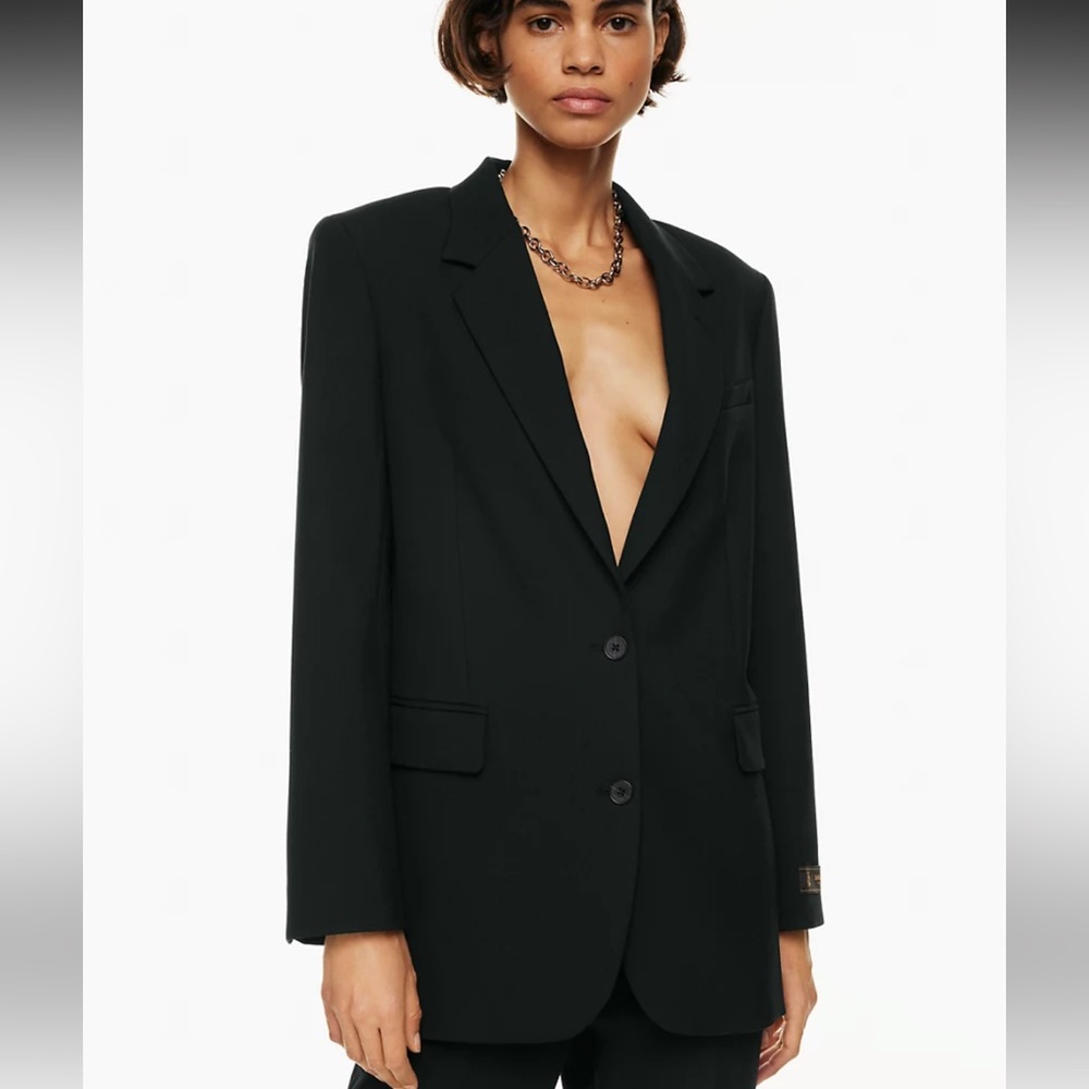 Babaton black womens blazer size 2xs